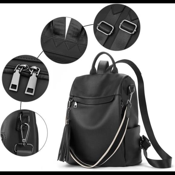Backpack Purse for Women,PU Leather AntiTheft Travel Backpack Purse ShoulderBags main image 4